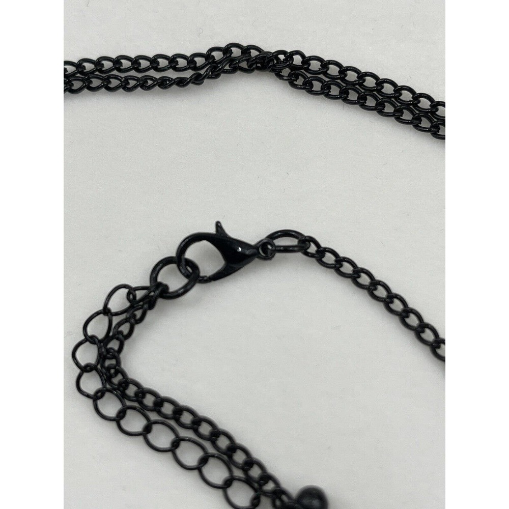 Black Sparkly Rhinestone Spider Necklace Dressy Spooky Halloween Costume Party - Picture 6 of 9